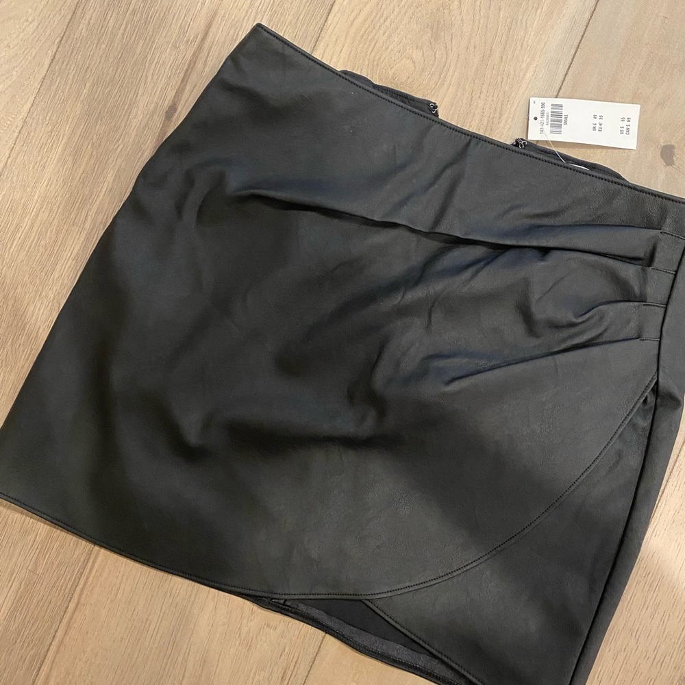 Vegan leather skirt